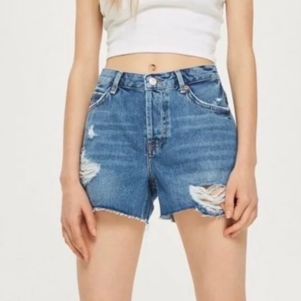TopShop Moro Ashley Jean Denim Shorts